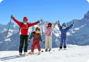 famille ski