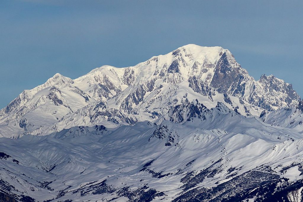 vue sur le mont blanc