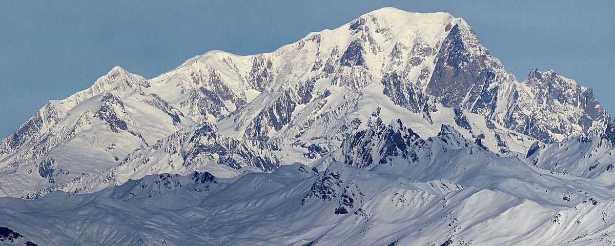 vue sur le mont blanc